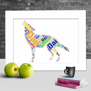Personalised Wolf word art
