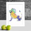 Personalised Lion word art