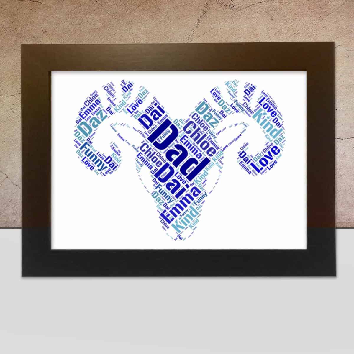 Personalised Aries Word Art Gift – Made For You - Image 2
