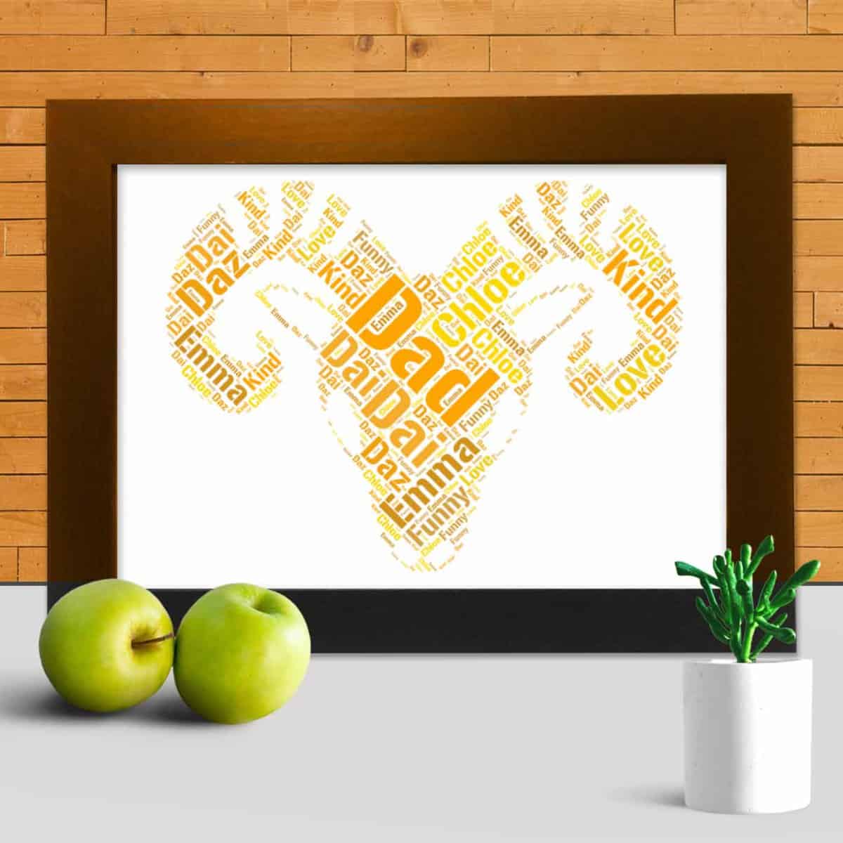 Personalised Aries Word Art Gift – Made For You - Image 3