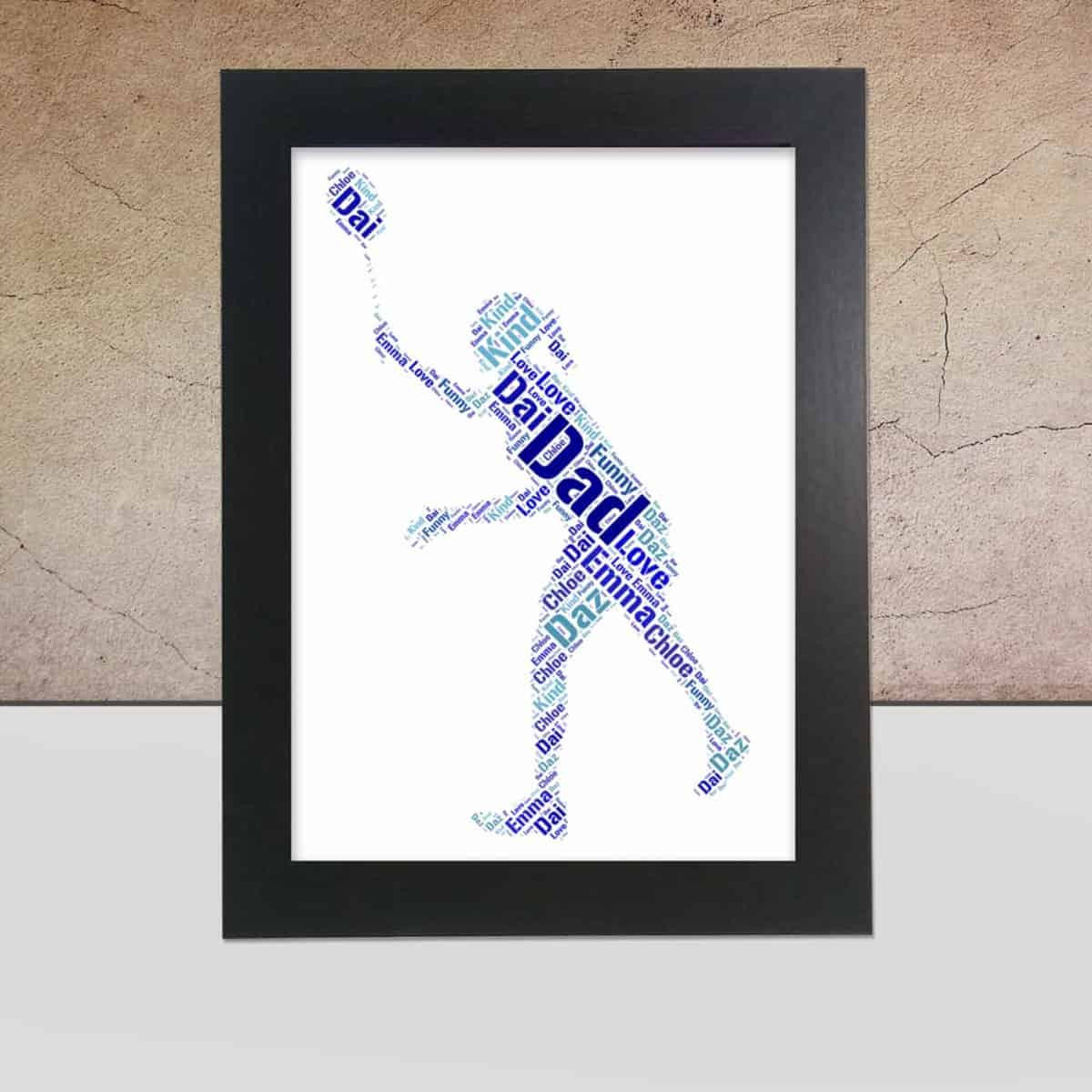 Personalised Badminton word art