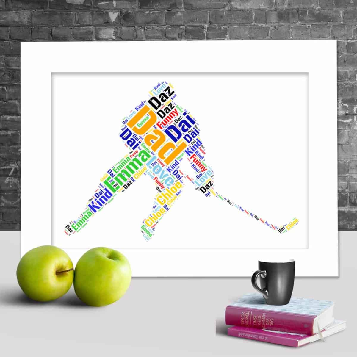 Custom Ice Hockey Print, Personalised With Your Words - Image 2