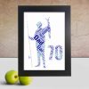 Personalised Fisherman 70th word art