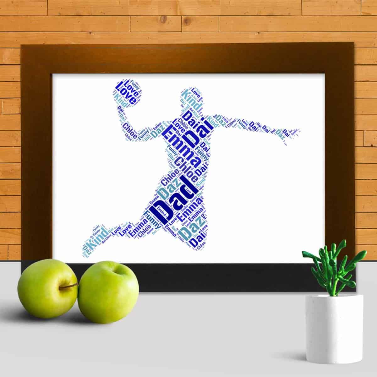 Personalised Basketball word art