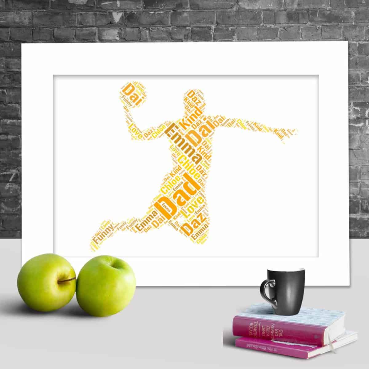 Custom Basketball Word Art – Personalised With Your Own Words - Image 3