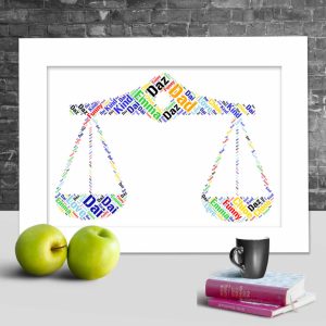 Personalised Libra word art