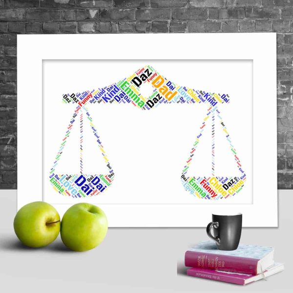 Personalised Libra word art