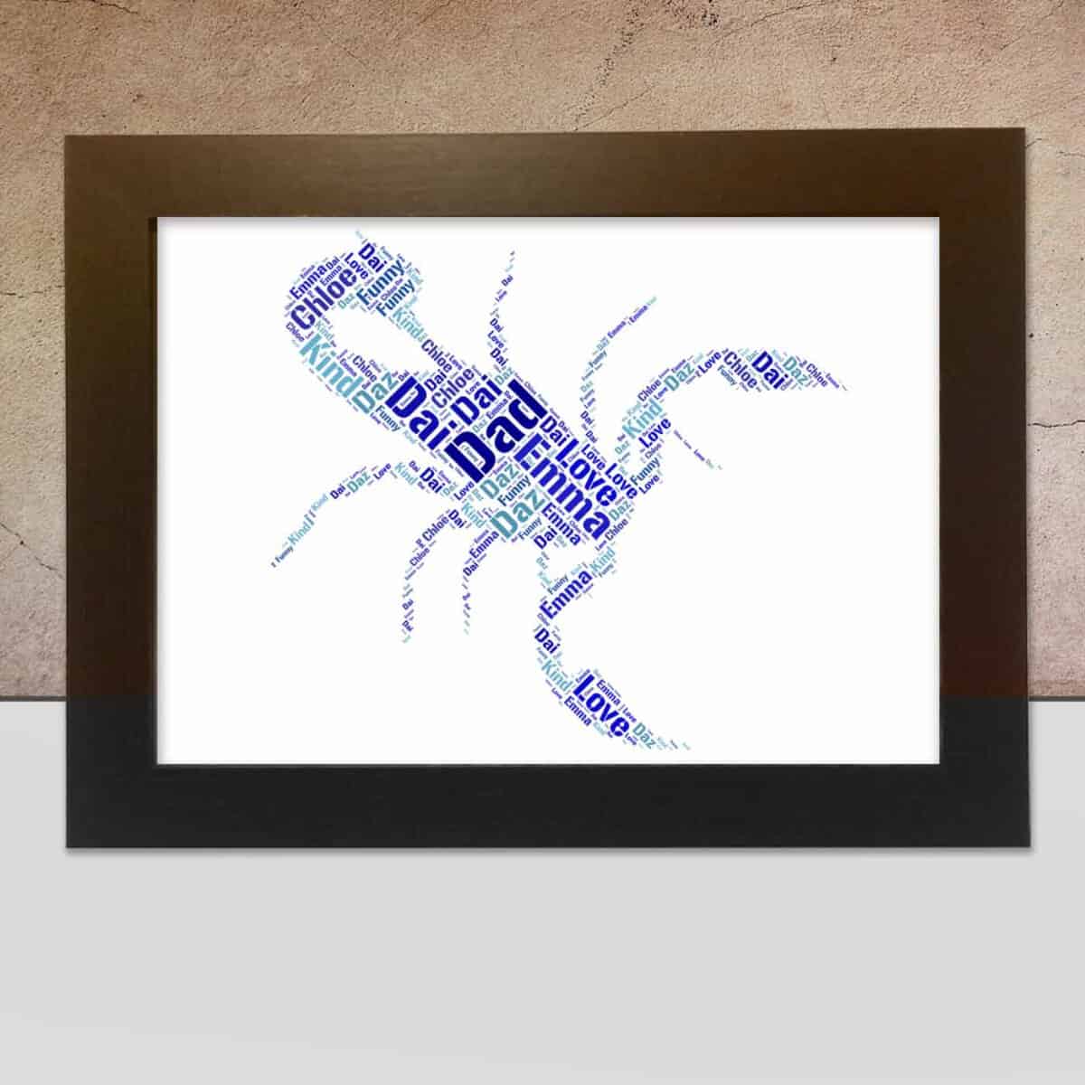 Personalised Scorpio Name Print – Custom Word Art - Image 2
