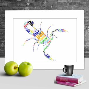 Personalised Scorpio word art