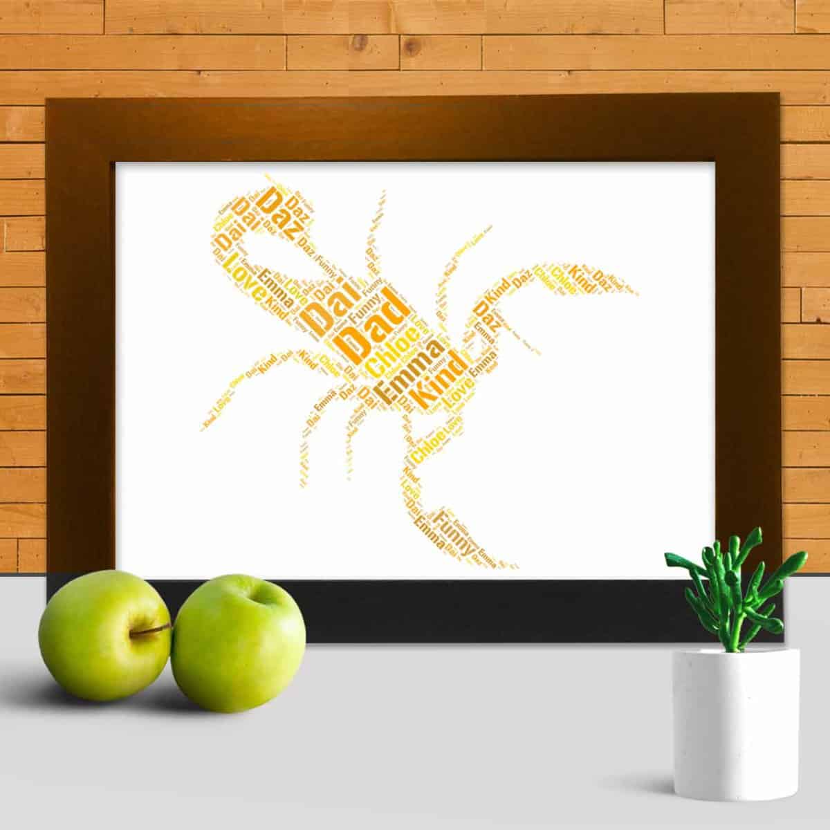Personalised Scorpio Name Print – Custom Word Art - Image 3
