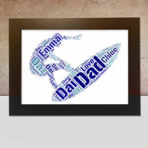 Personalised Surfer word art
