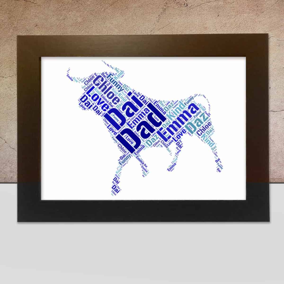 Personalised Taurus Wall Art – Custom Made With Your Words - Image 3