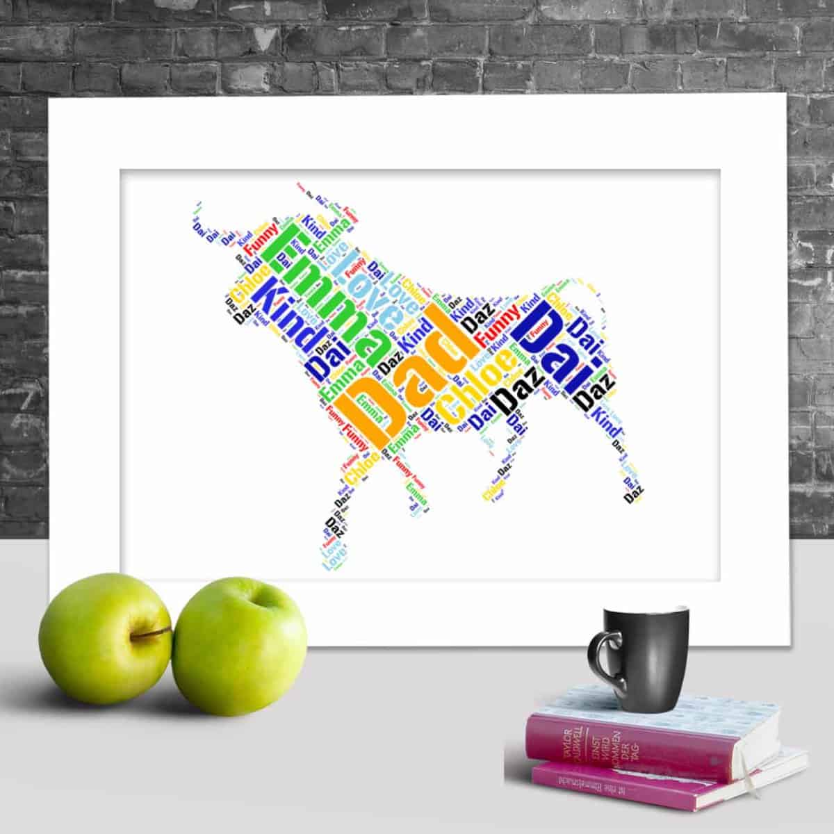 Personalised Taurus word art