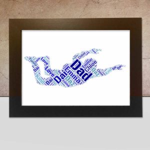 Personalised Skydiving word art