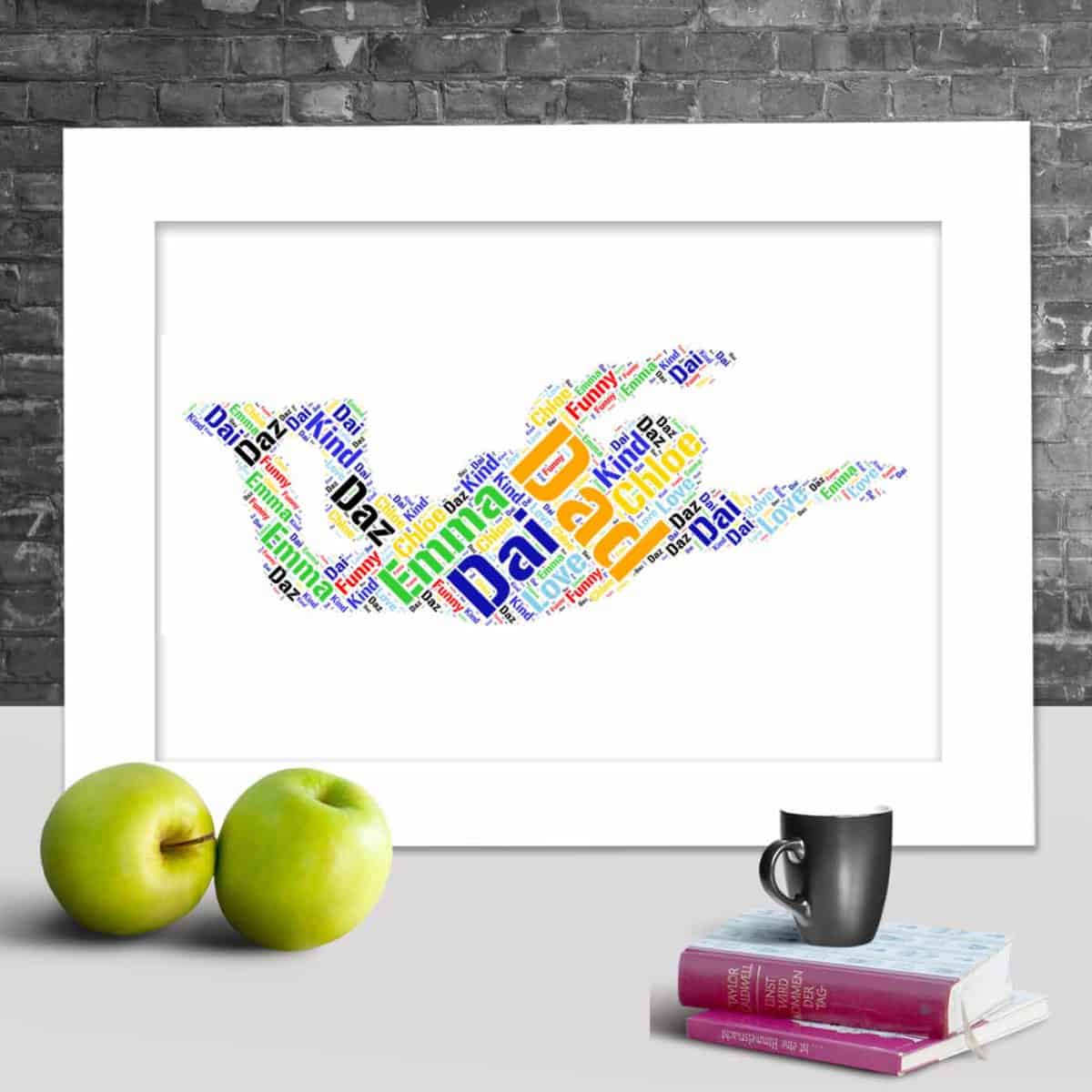 Personalised Skydiving Word Art – Customised With Your Words - Image 2