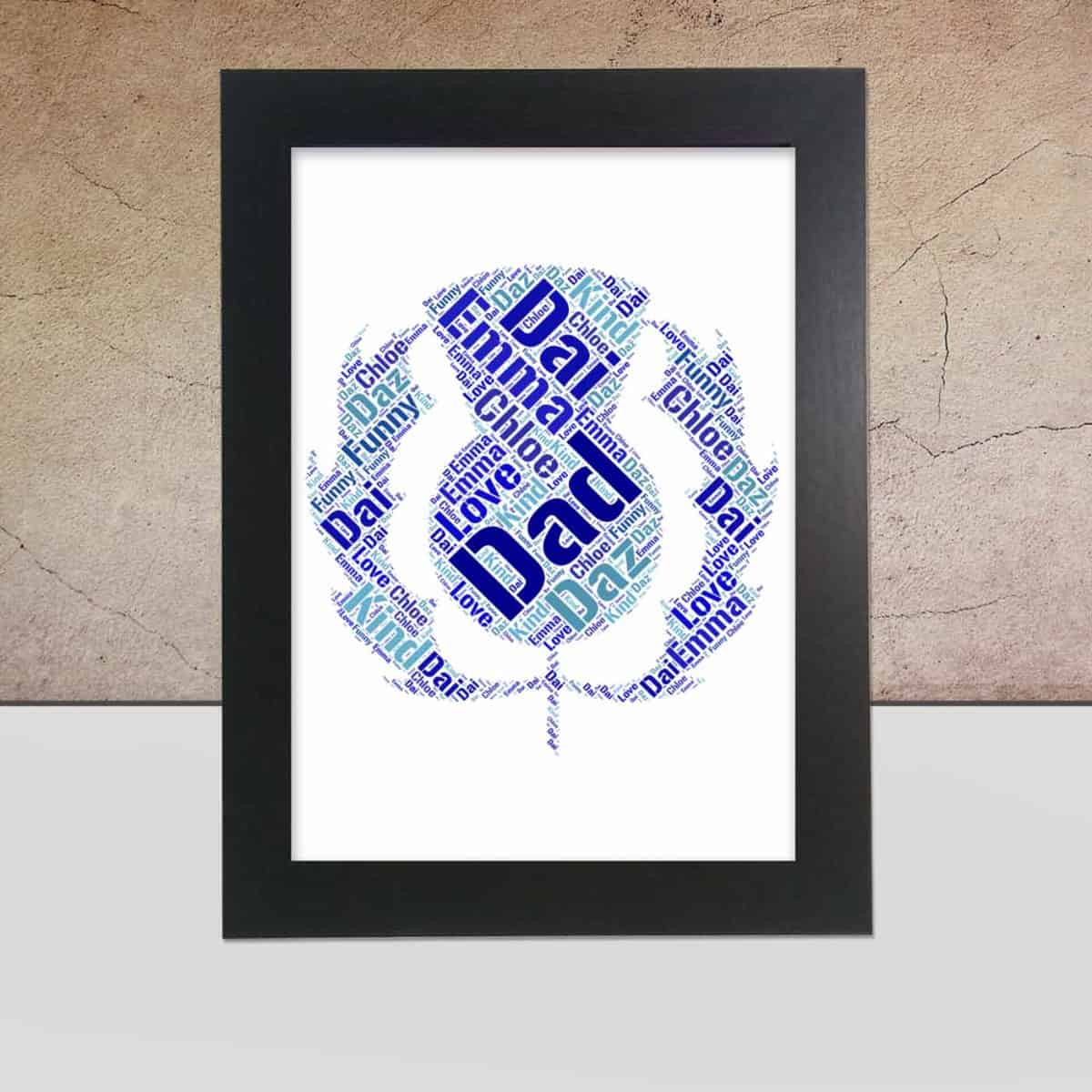 personalised thistle word art