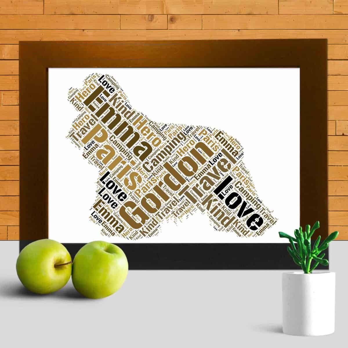 Personalised American Cocker Spaniel Wall Art – Custom Made With Your Words - Image 3