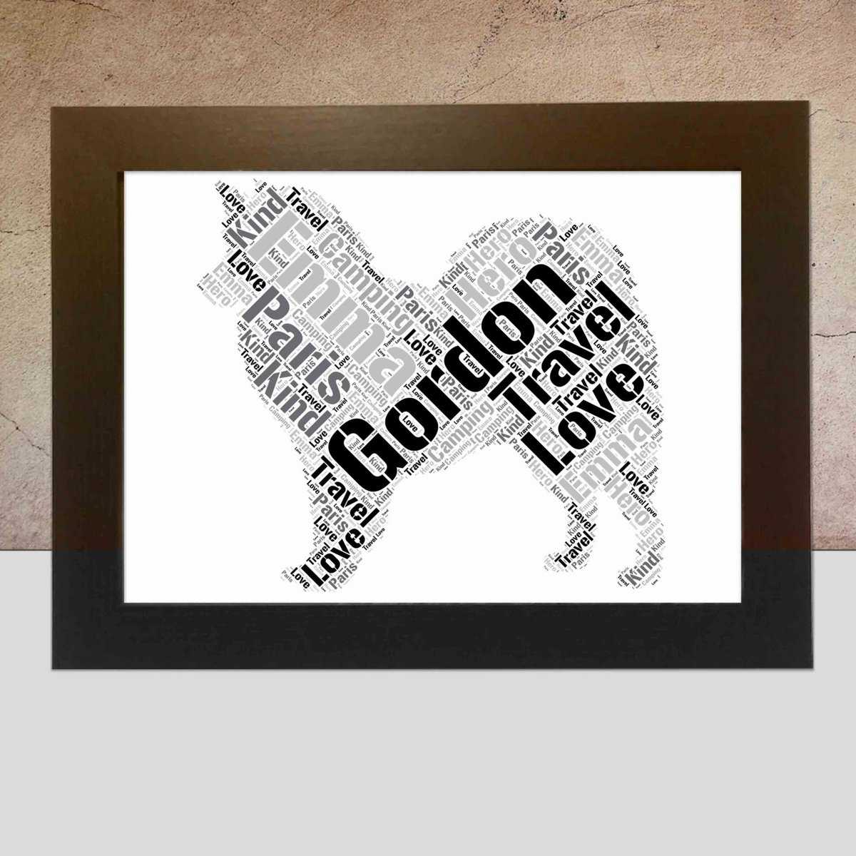 Customised American Eskimo Dog Print – Personalised Word Art Gift - Image 3