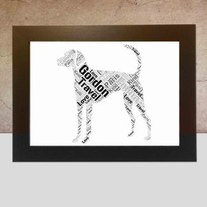 Personalised American Foxhound word art