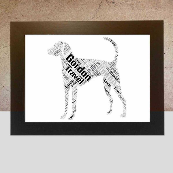 Personalised American Foxhound word art