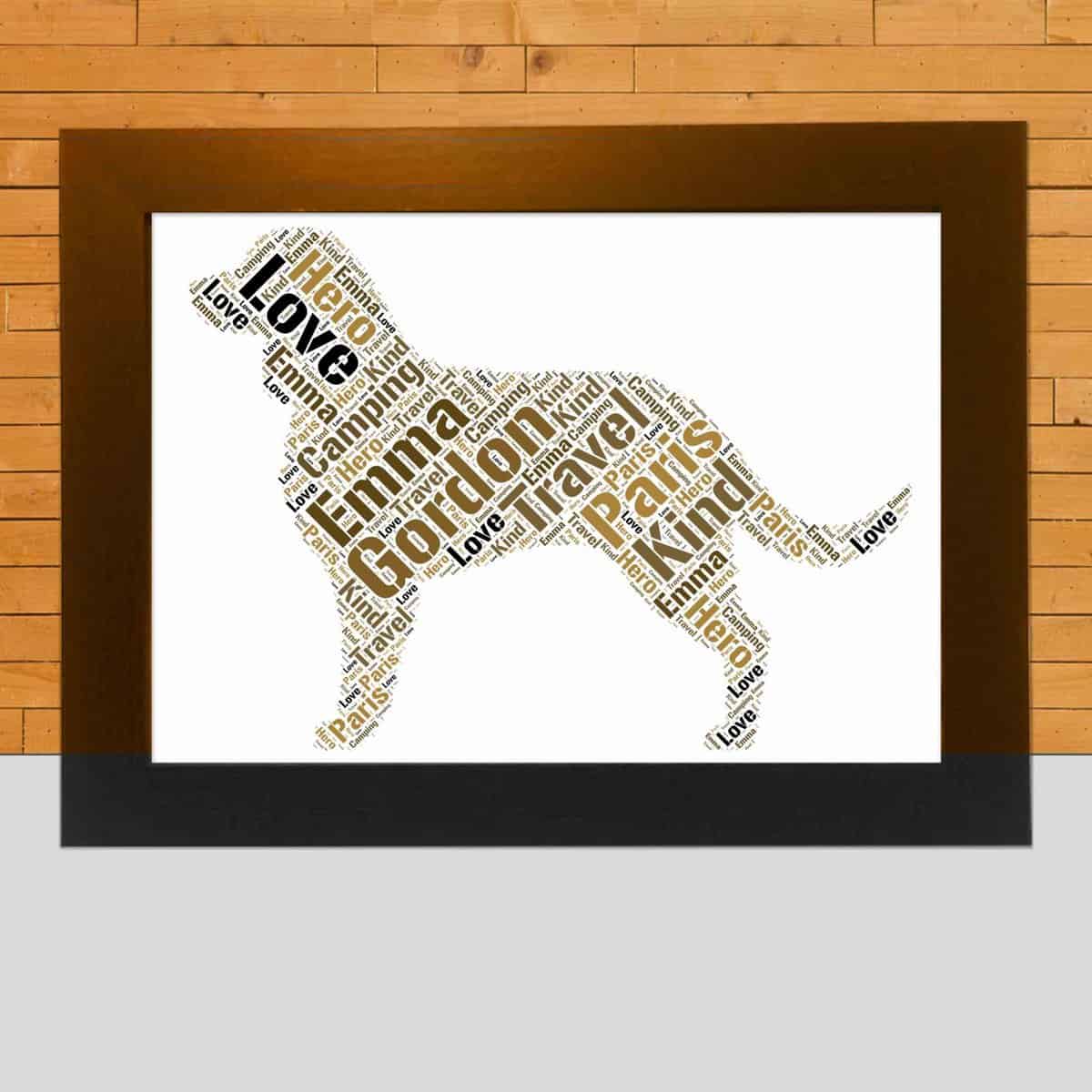 Custom American Water Spaniel Word Art – Personalised With Your Own Words - Image 3
