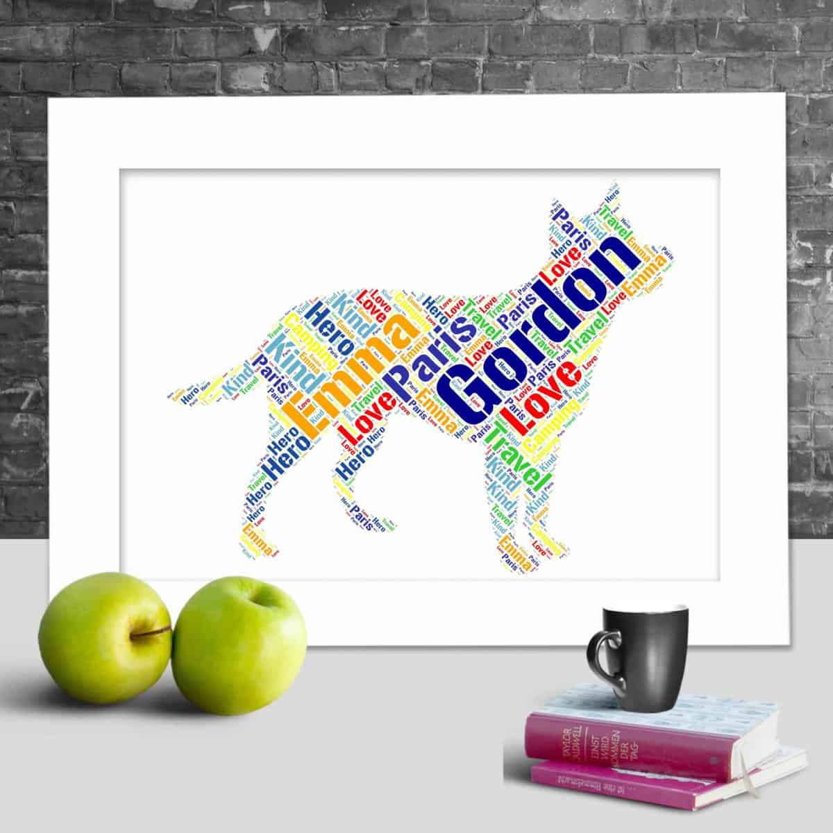 Personalised Australian Cattle Dog Gift – Add Your Names & Words - Image 2
