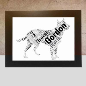 Personalised Australian Cattle Dog word art