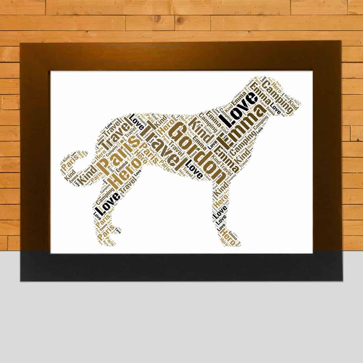 Personalised Anatolian Shepherd word art