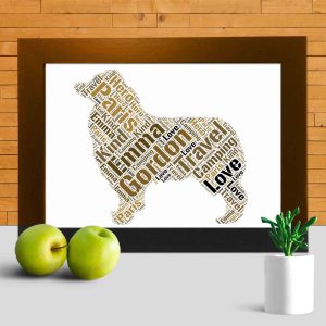 Personalised Australian Shepherd word art