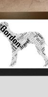 Personalised Bedlington Terrier word art