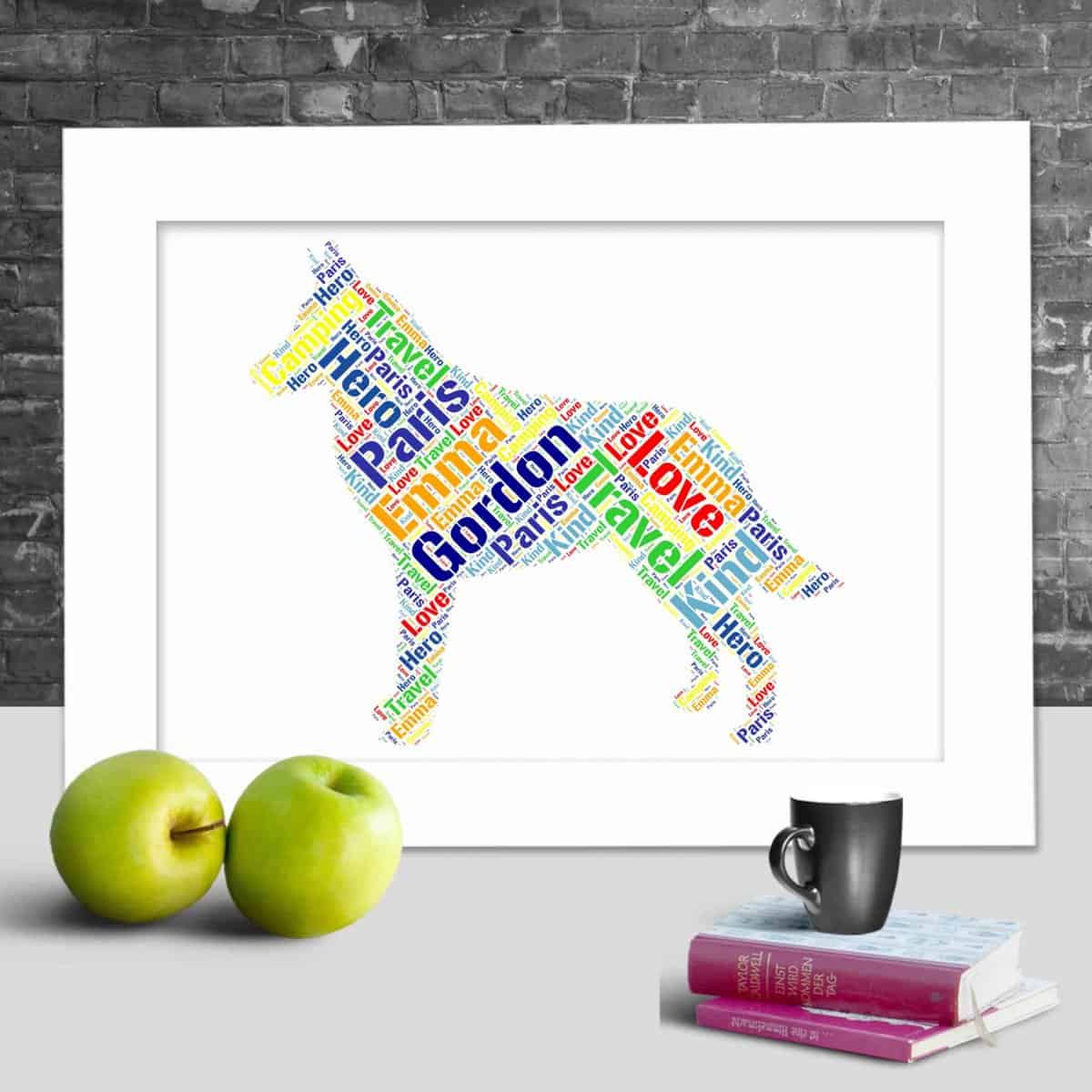 Personalised Belgian Malinois Word Art – Customised With Your Words - Image 2