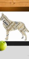 Personalised Belgian Malinois word art