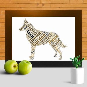 Personalised Belgian Malinois word art