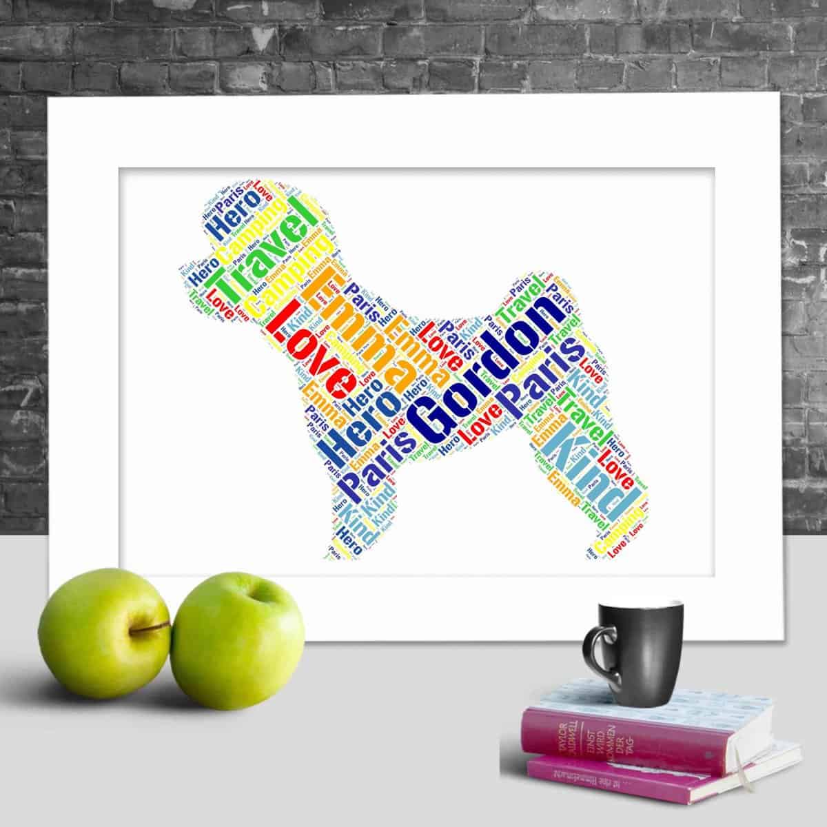 Bichon Frise Personalised Word Art – Custom Made Print - Image 2