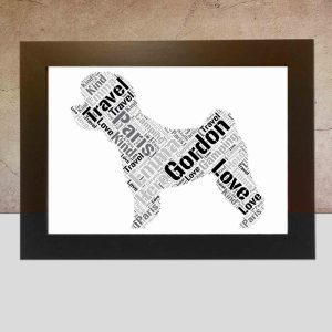 Personalised Bichon Frise word art
