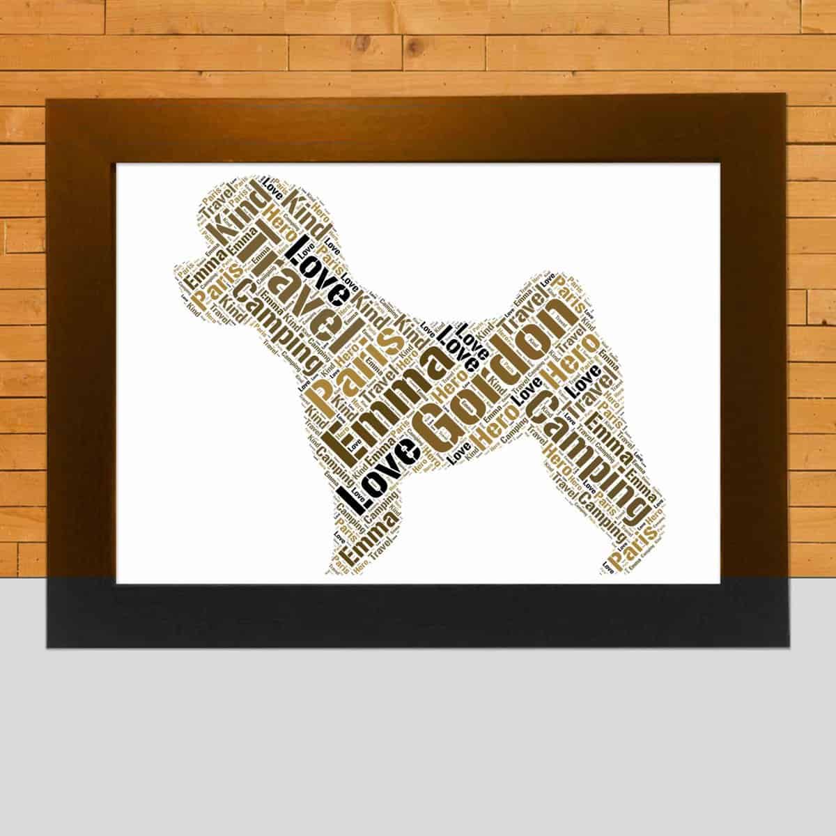 Bichon Frise Personalised Word Art – Custom Made Print - Image 3