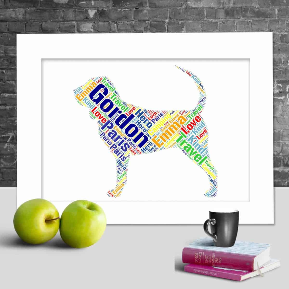 Personalised Bloodhound Word Art Gift – Made For You - Image 2