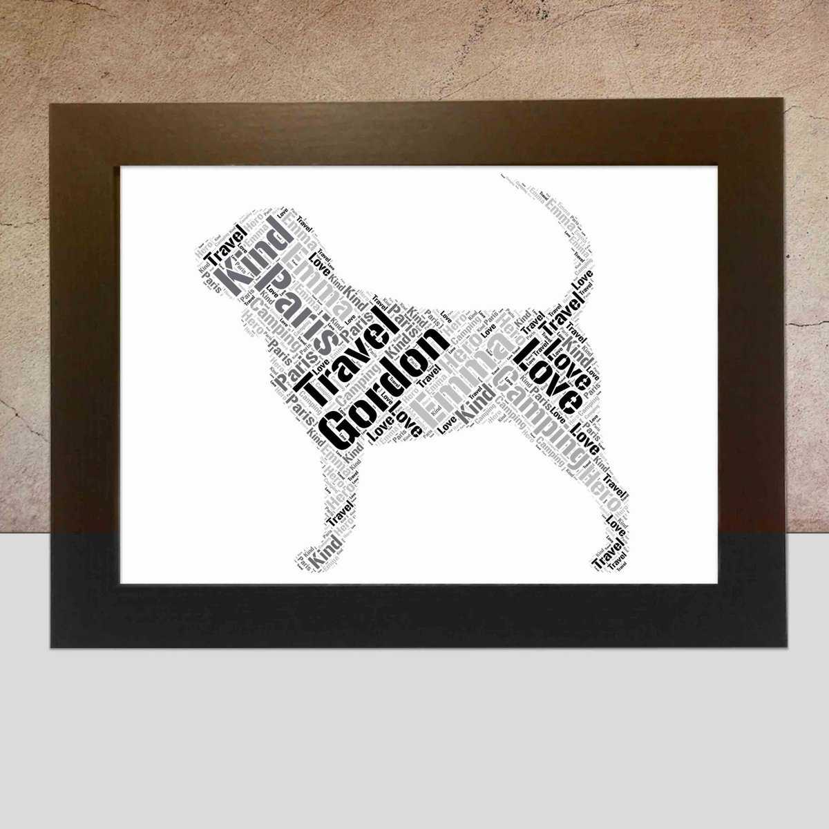 Personalised Bloodhound Word Art Gift – Made For You - Image 3