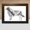 Personalised Border Collie word art