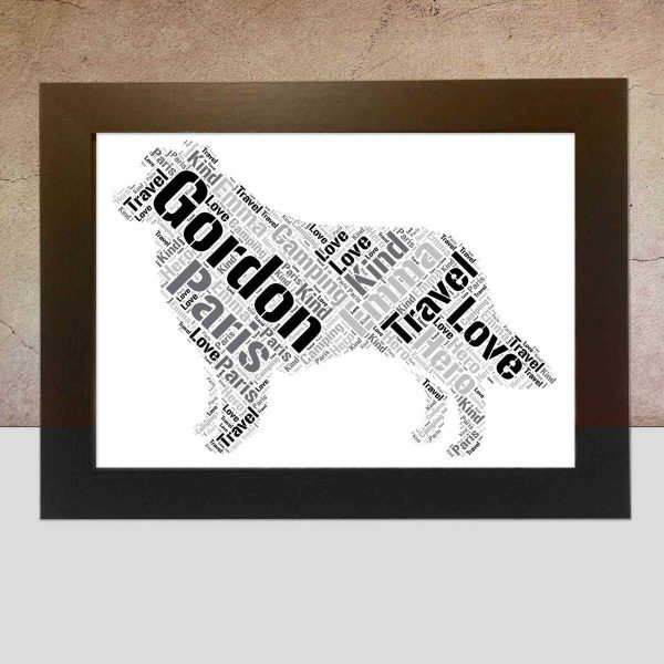 Personalised Border Collie word art