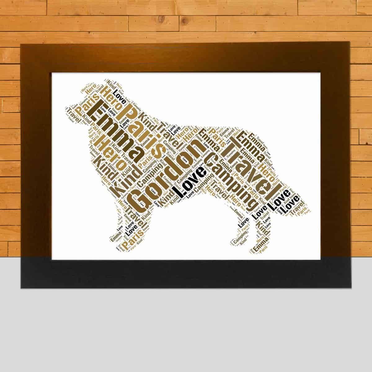 Border Collie Custom Print – Personalised Word Art Design - Image 3