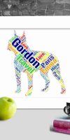Personalised Boston Terrier word art