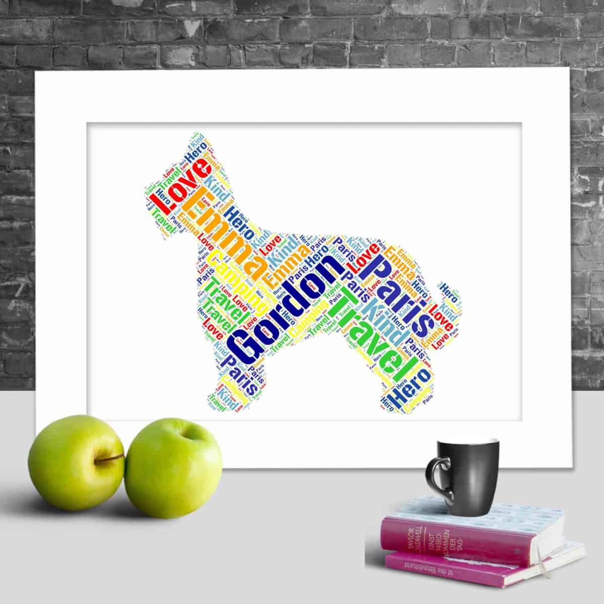 Personalised Briard Print – Custom Word Art Gift - Image 2