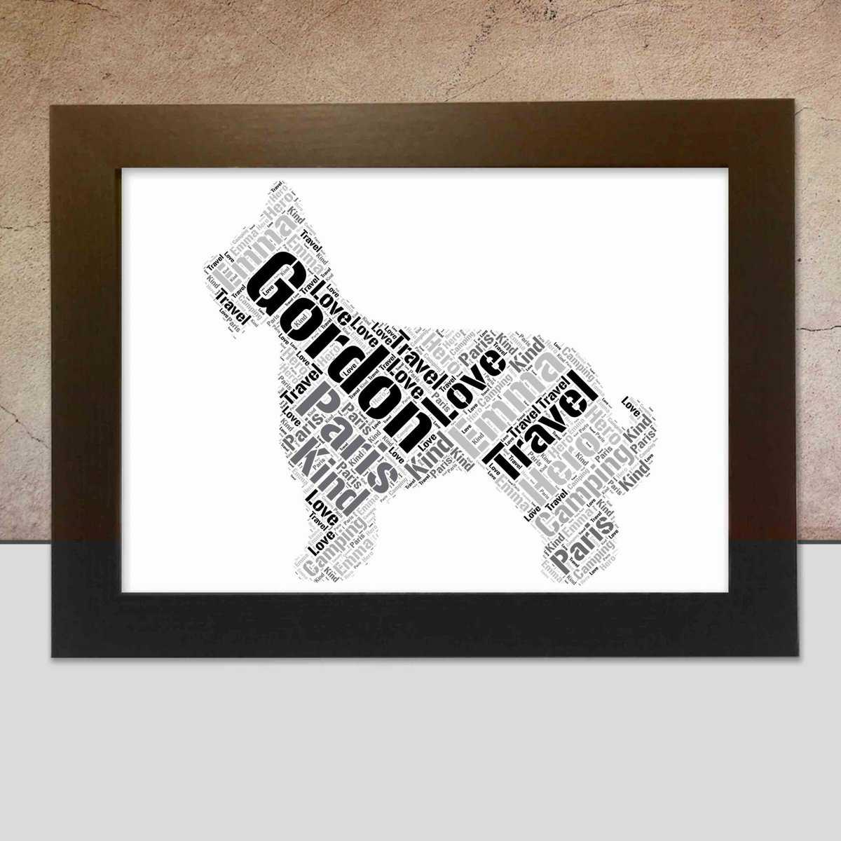 Personalised Briard word art
