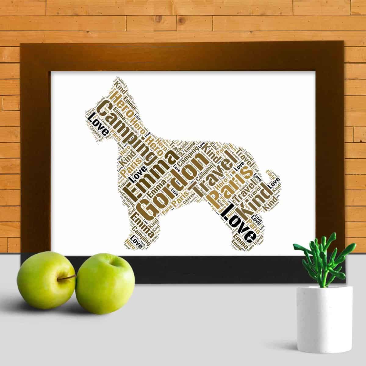 Personalised Briard Print – Custom Word Art Gift - Image 3