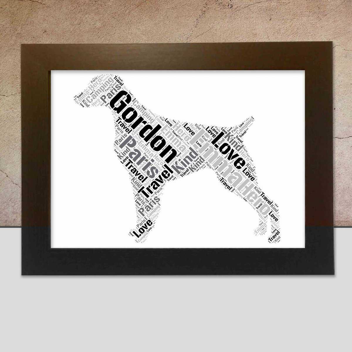 Custom Brittany Dog Word Art – Personalised With Your Own Words - Image 2