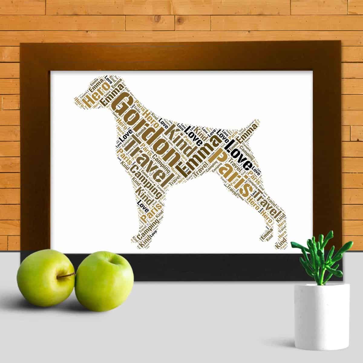 Custom Brittany Dog Word Art – Personalised With Your Own Words - Image 3