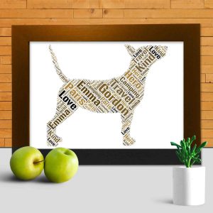 Personalised Bull Terrier word art