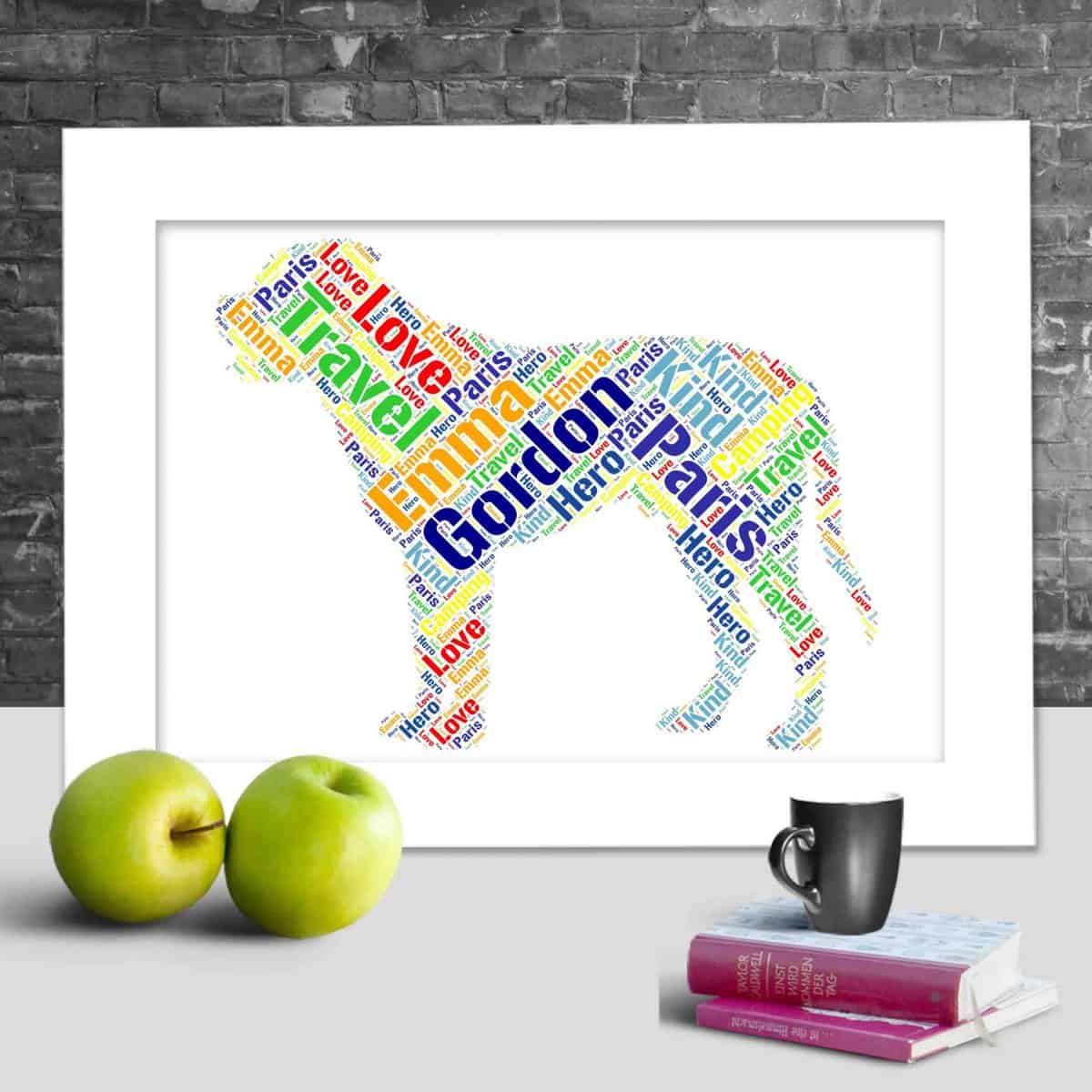 Personalised Bullmastiff Word Art Gift – Made For You - Image 2