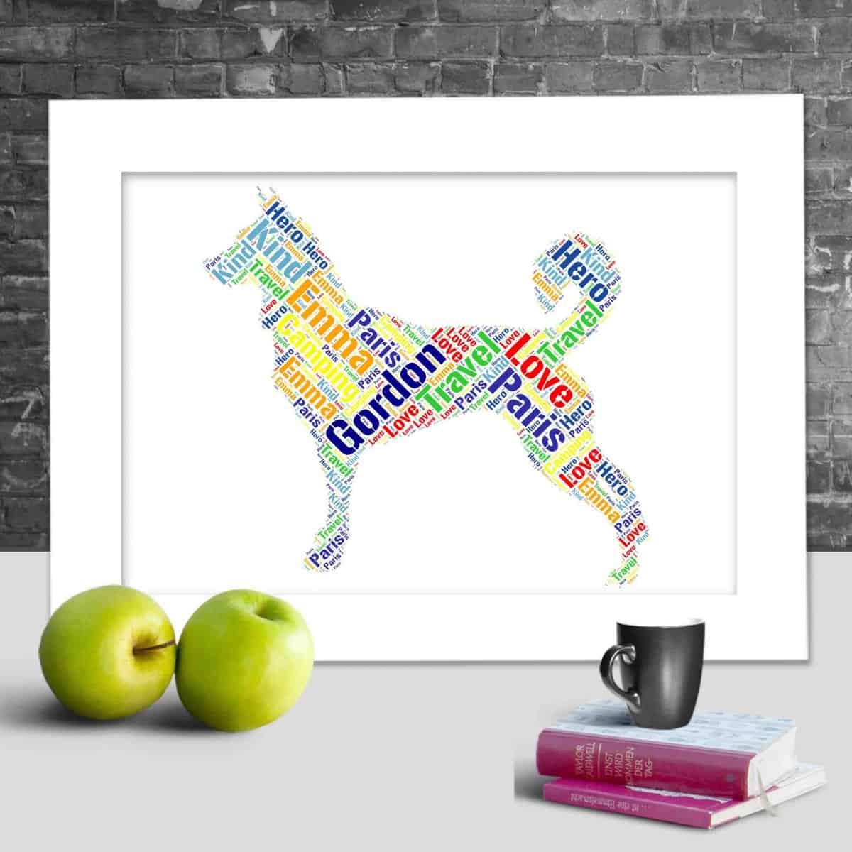 Personalised Canaan Dog Name Print – Custom Word Art - Image 2